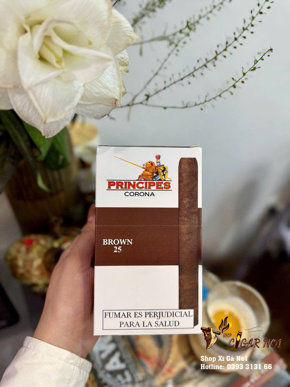 Xì Gà La Aurora Principes Corona Brown Hộp 25 Điếu Giá Rẻ